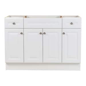 Glensford 48 in. W x 22 in. D x 34 in. H Bath Vanity Cabinet without Top in White