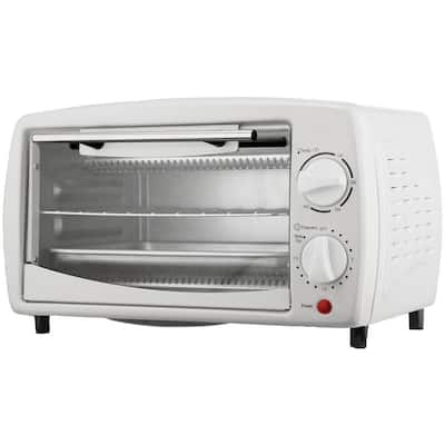 SPT Easy Grasp 800 W 2-Slice White Countertop Toaster Oven with Built-In  Timer SO-0972W - The Home Depot