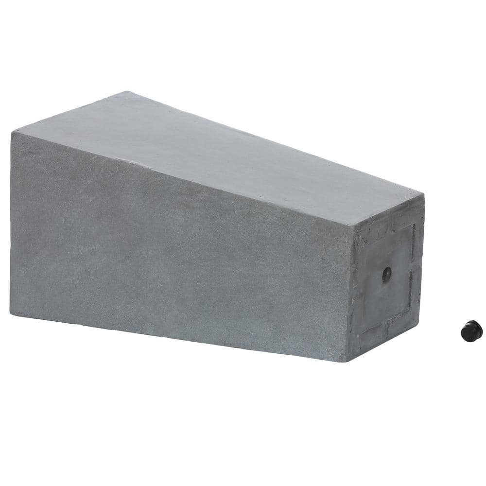 Light Gray Magnesium Oxide 27.5" Tall Tapered Planter