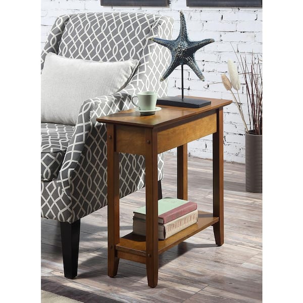 ストレージテーブル Convenience Concepts American Heritage Walnut Flip Top End Table