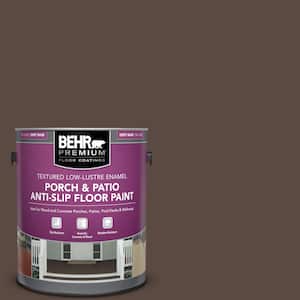 1 gal. #PMD-91 Iced Espresso Textured Low-Lustre Enamel Interior/Exterior Porch and Patio Anti-Slip Floor Paint