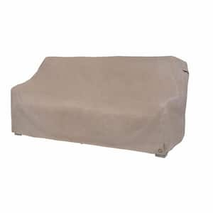 Garrison 76 in. L x 38 in. W x 38.25 in. H Waterproof Large Sandstone Patio Loveseat Cover