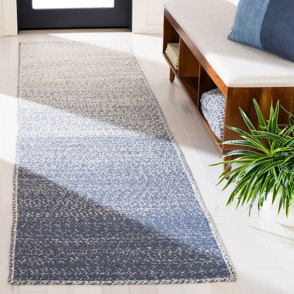 Natural Fiber 2 ft. x 8 ft. Natural/Gray Ombre Runner Rug