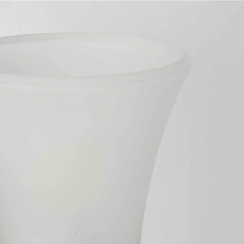 Brushed Nickel 8" Bath Wall Light with Etched Glass Shade