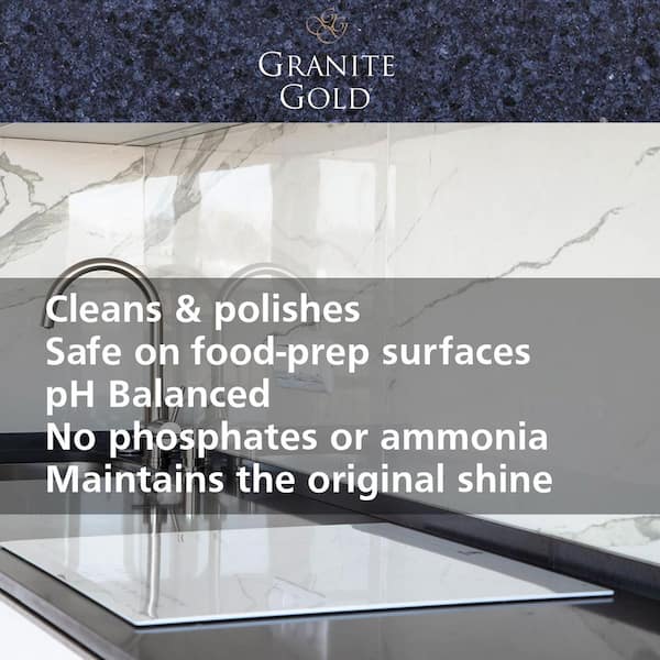 Granite Gold Quartz Brite Gg0069 The, Quartz Countertop Cleaner And Polish Home Depot