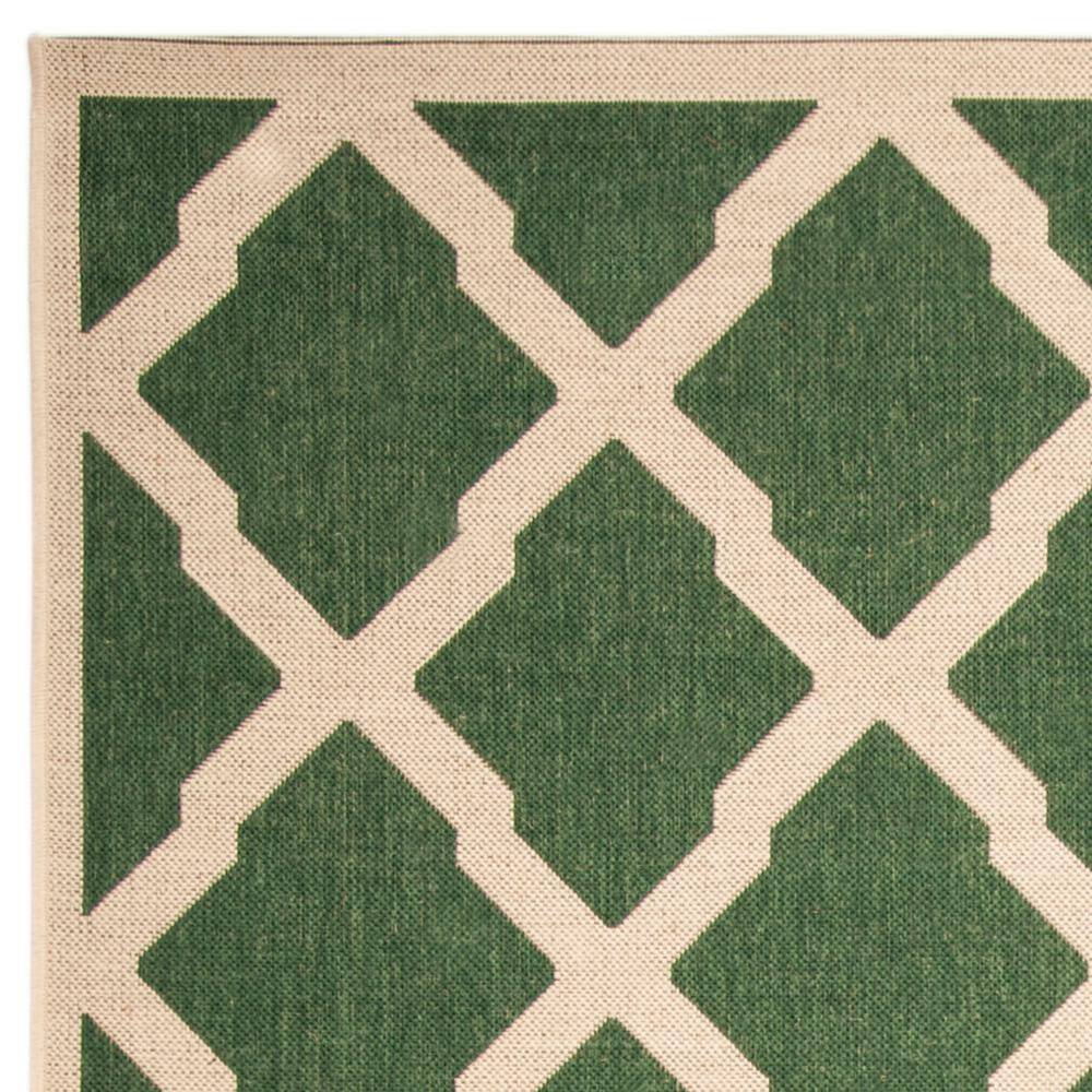 Luxe Cream and Rust Geometric 9' x 12' Synthetic Area Rug