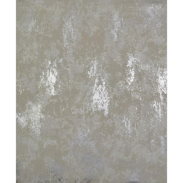 York Wallcoverings 56.9 sq. ft. White/Silver Nebula Wallpaper