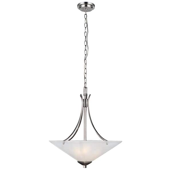 Design House Torino 2-Light Satin Nickel Pendant