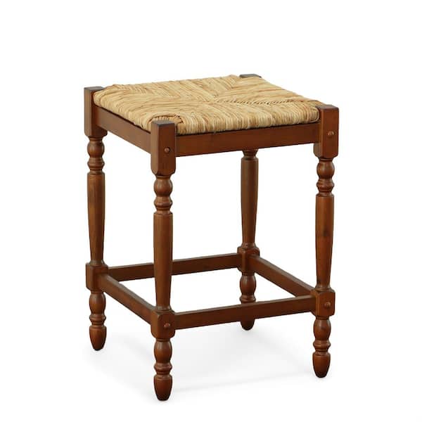 Carolina Cottage Hawthorne 23.75 in. Chestnut Bar Stool