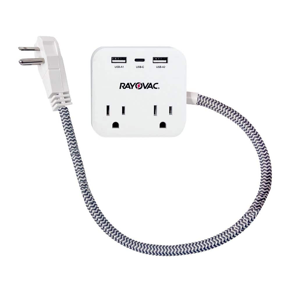 1.5 ft. 2 Outlets 3-USB-Ports Surge Protector Power Strip price history on PriceWatchPro