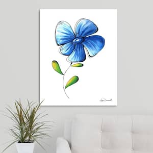 24 in. x 30 in. "Blue Bell" by Megan Duncanson Canvas Wall Art