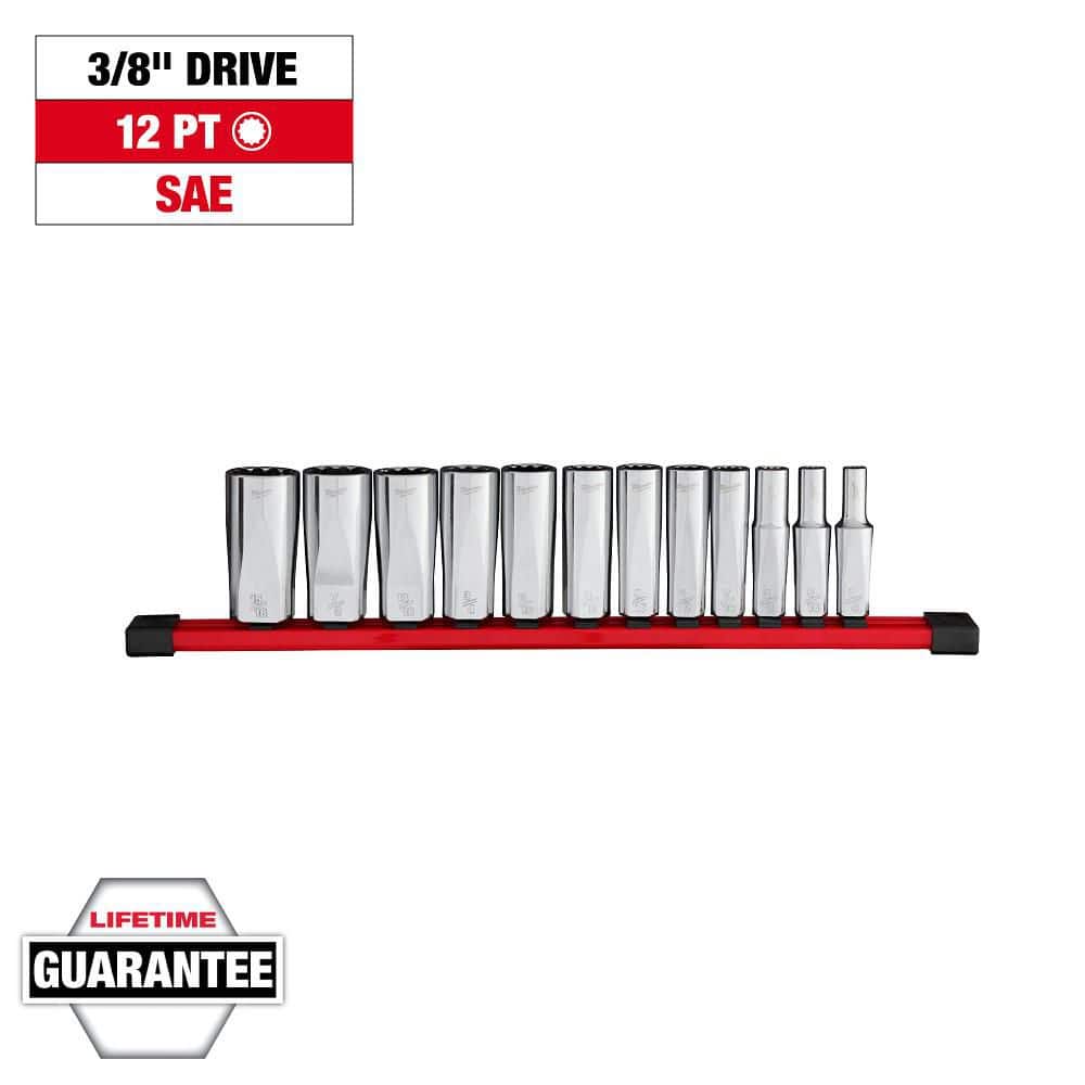 3/8 in. Drive SAE 12-Point Deep Well Socket Set (12-Piece) price history on PriceWatchPro