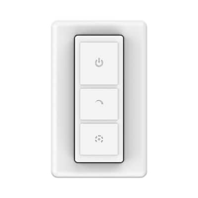 White Under Cabinet Wireless Remote Control Handheld with Mount Connector Cord, Batteries Included