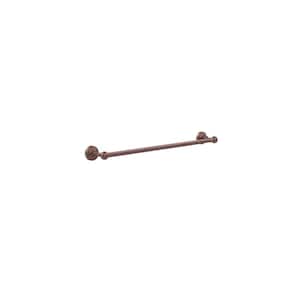 Waverly Place Collection 24 in. Back to Back Shower Door Towel Bar in Antique Copper
