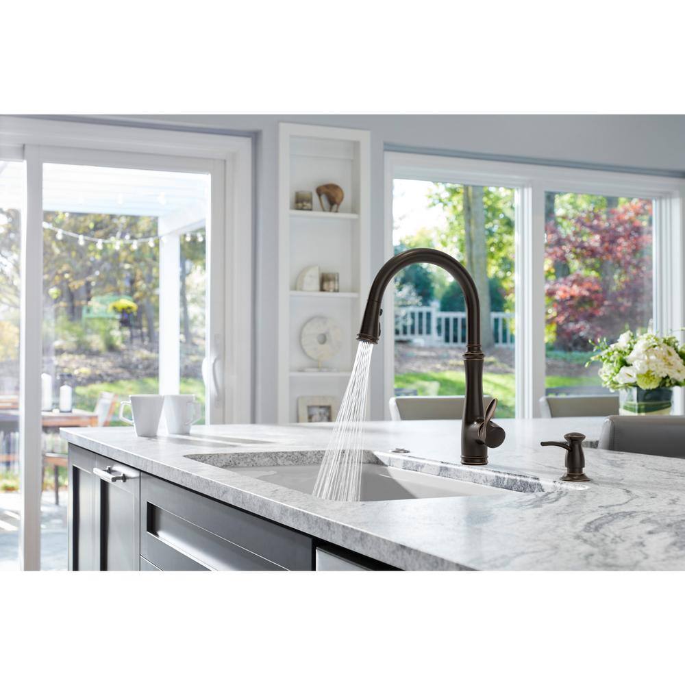 Polished Chrome Touchless Pull-Down Kitchen Faucet with Spray