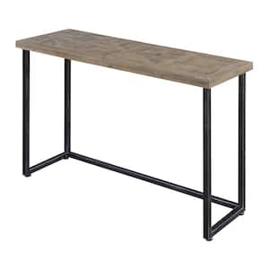 Laredo 43 in. Natural/Black Standard Rectangle Wood Console Table