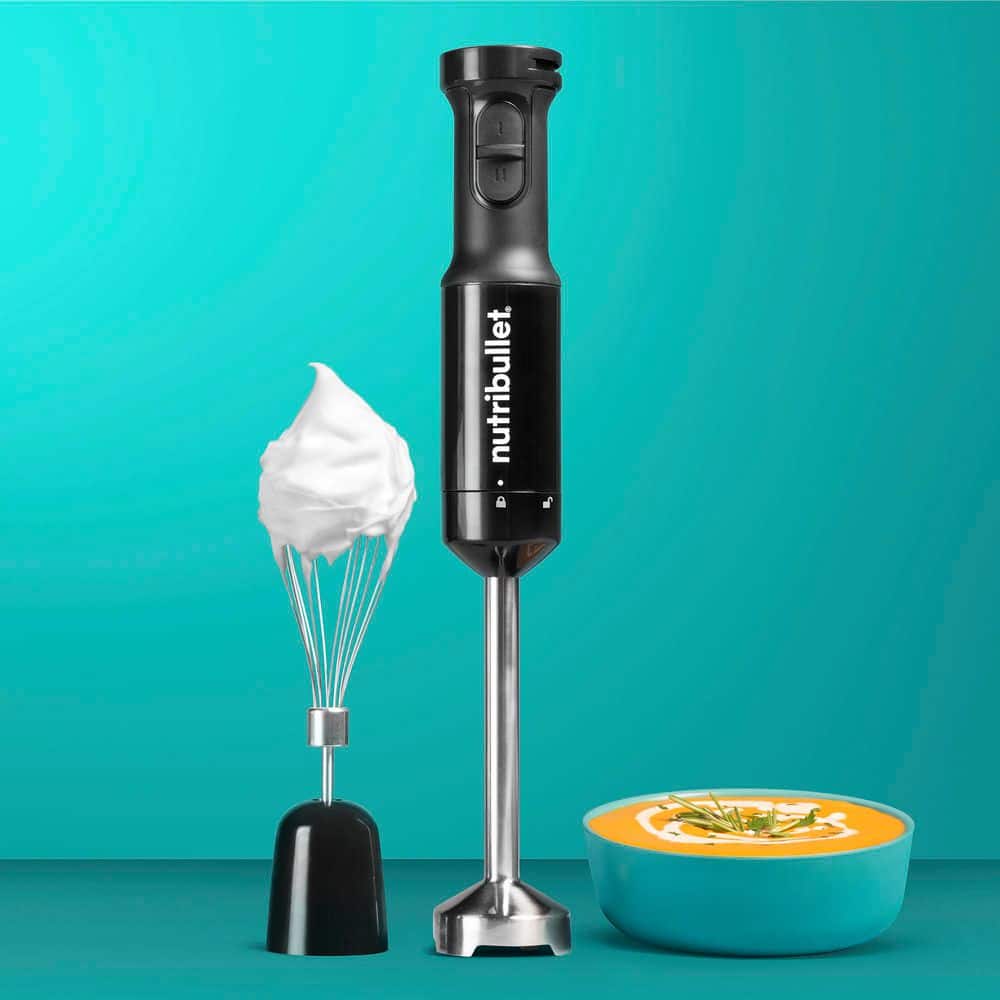 Nutribullet Black Stainless Steel Variable Speed Hand Blender