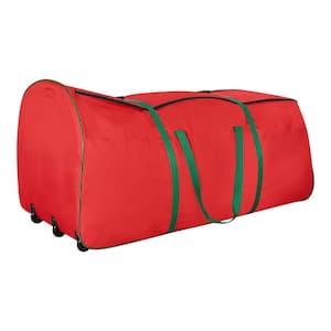 Red Rolling Tree Storage Bag for Trees Up to 9 ft. Tall