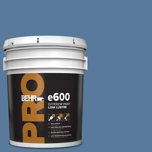 BEHR PRO 5 gal. #PPU14-02 Glass Sapphire Low Luster Exterior Paint
