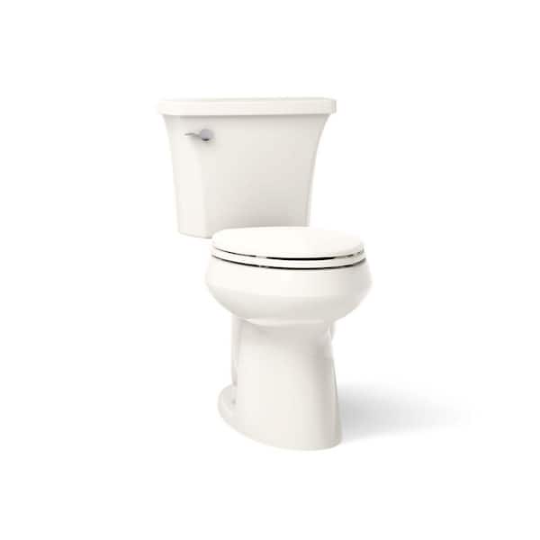 Highline Arc 12 in. Rough In 2-Piece 1.28 GFP Single Flush Elongated Chair Height Toilet in Biscuit with Soft Close Seat