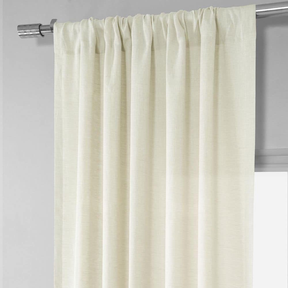 Antique Lace 96" Sheer Cotton Linen Rod Pocket Curtains