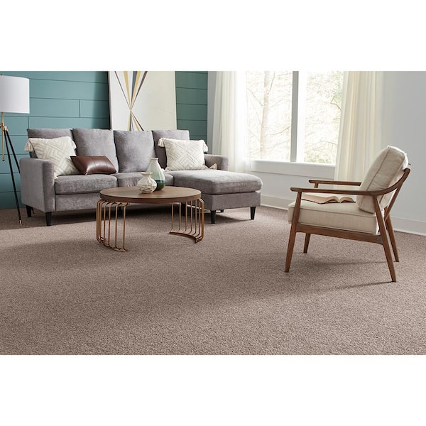 Huntcliff I Leather Bound Brown 31 oz. Triexta Texture Installed Carpet