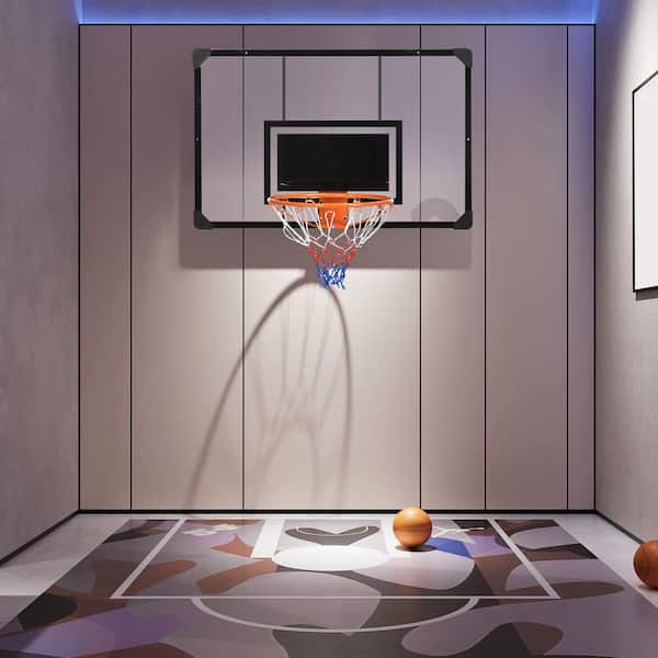 Adult Indoor Mini Basketball Hoop Backboard System Home Office Room Door  Mount W