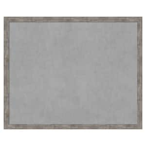 Marred Pewter 43 in. x 35 in Framed Magnetic Board