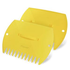 Garden Leaf Collecting Tool Claws Leaf Scoops (Yellow)