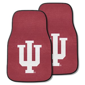 Indiana University 18 in. x 27 in. 2-Piece Carpeted Car Mat Set