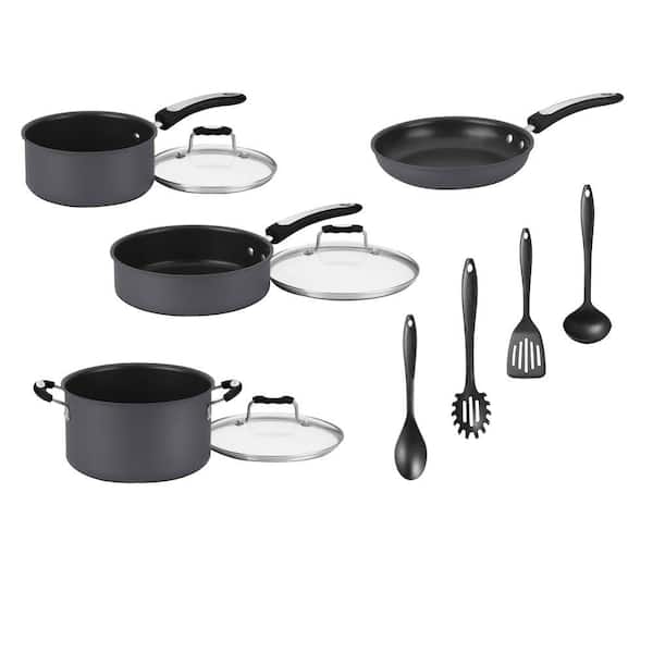 Cuisinart 11-Piece Hard Anodized Non-Stick Cookware Set with 4 Gadgets