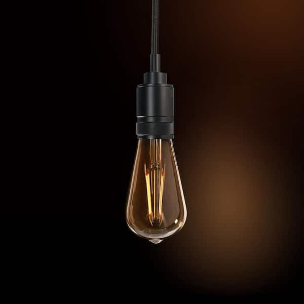 60-Watt 1-Light Socket Black Industrial Style Pendant Light Fixture (No Bulb or Shade Included), 12-Pack