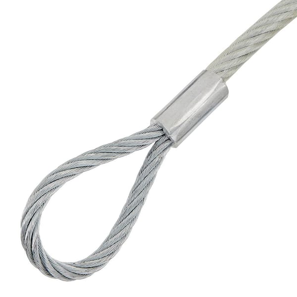 Everbilt 3/8 in. x 9 ft. Galvanized Cable Sling with Loops 803042
