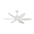 Titan II 52 in. Resin Blades Indoor/Outdoor Pure White Ceiling Fan with Remote Control