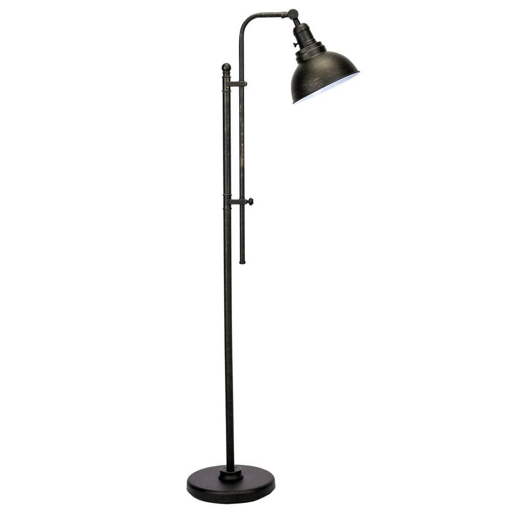 River North Adjustable Picture Easel Floor Lamp by House Of Troy, RN300-BLK/PB