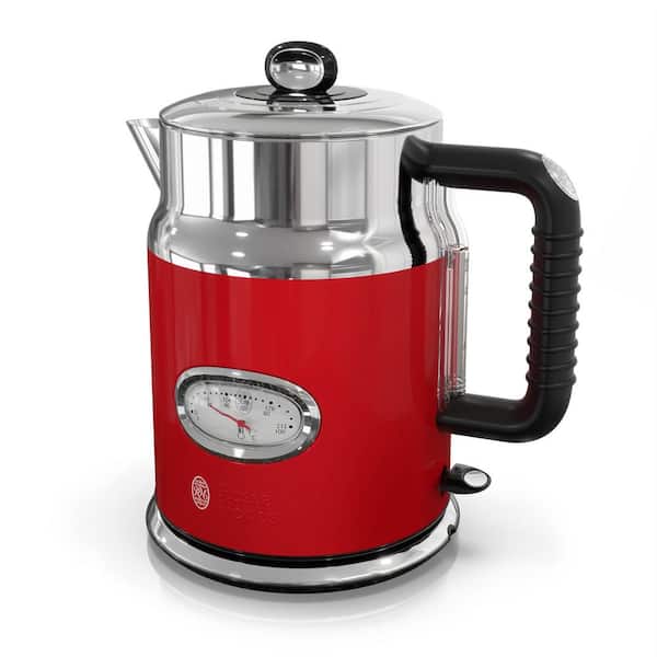Russell Hobbs Retro 5-Cup Red Stainless Steel Electric Kettle with Filter