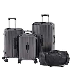 4-Piece PC Plus ABS Luggage Set (20 in./24 in./29 in./Travel Bag)