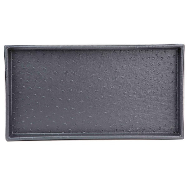 Home Basics Crocodile Serving Tray in Black