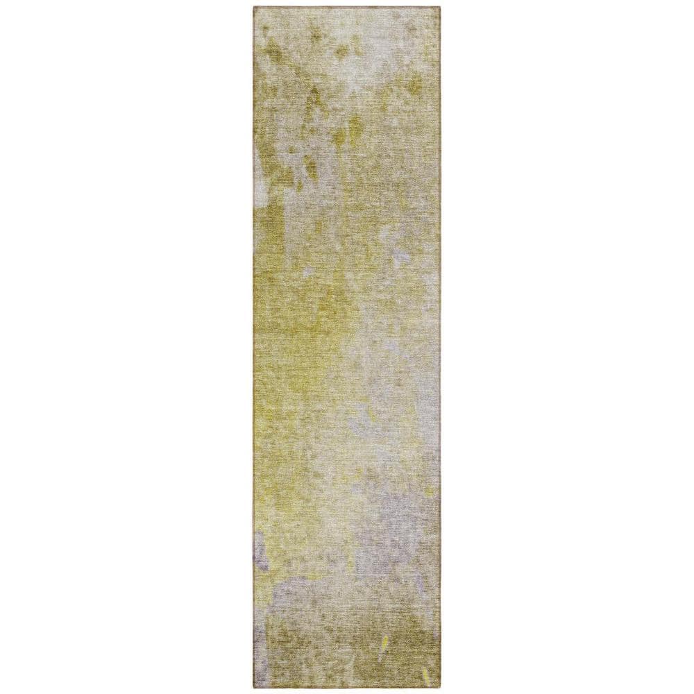 Gold Beige and Purple 2 ft. x 8 ft. Woven Abstract Runner Indoor/Outdoor Area Rug price history on PriceWatchPro