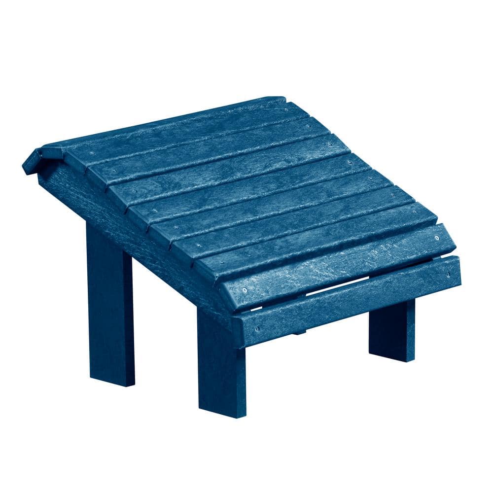 Premium Pacific Blue Recycled Plastic Footstool