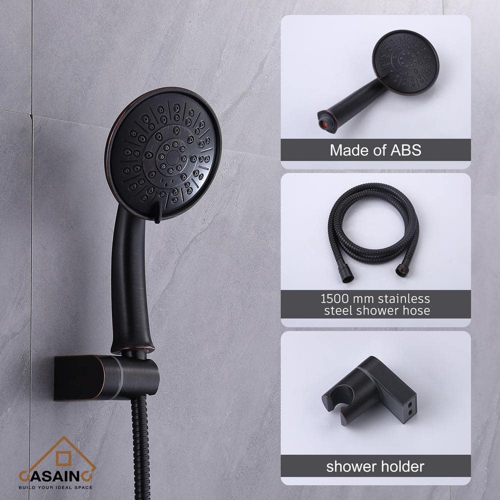 Oil Rubbed Bronze Multi-Head Wall Mounted Shower System