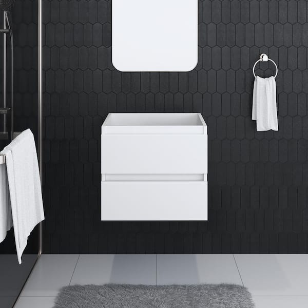 VOLPA USA AMERICAN CRAFTED VANITIES Salt 24 in. W x 18 in. D Bath Vanity Cabinet Only in White