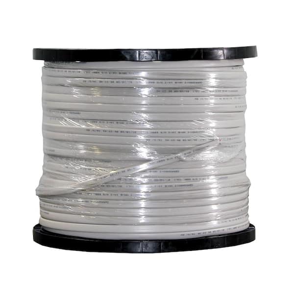 Cerrowire 1,000 ft. 14/3 White Solid CerroMax SLiPWire Copper NM-B Wire ...