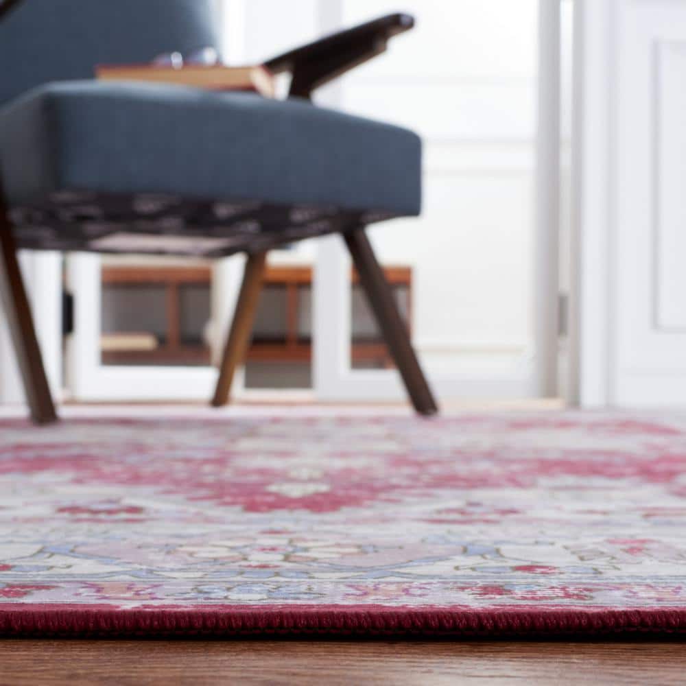 Eco-Friendly Easy-Care Synthetic Square Area Rug - Gray 6' x 6'