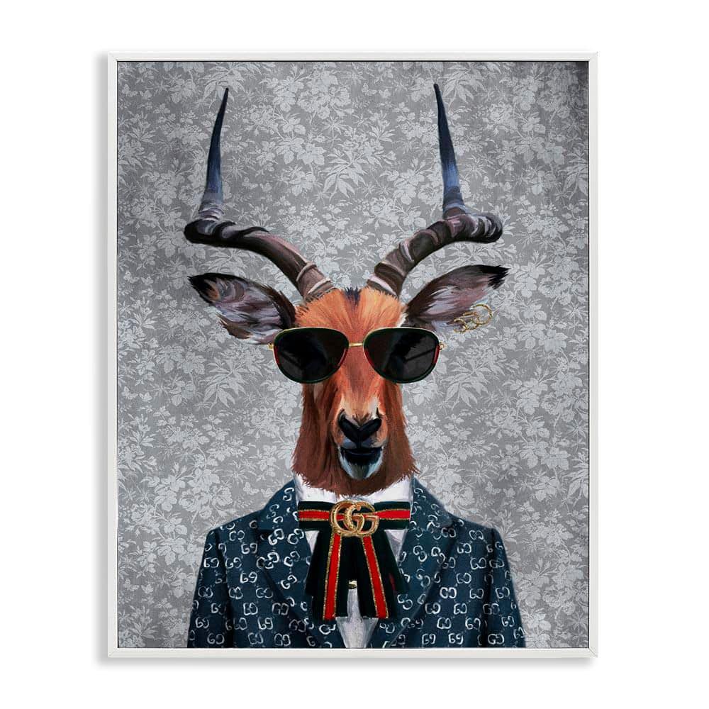 Fashion Forward Antelope by Svetlana Aleynikova White Framed Animal Giclee Art Print 20 in. x 16 in. price history on PriceWatchPro