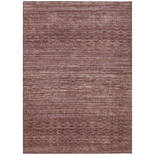 Chantille Machine Washable Indoor/Outdoor Abstract ACN2150 Merlot 2 ft. 6 in. x 3 ft. 10 in. Area Rug