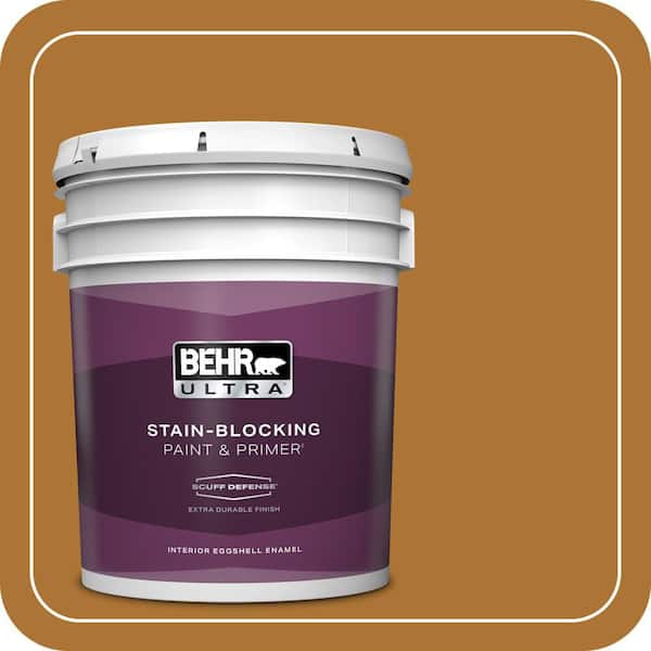 BEHR ULTRA 5 gal. #S-H-320 Enchanting Ginger Extra Durable Eggshell Enamel Interior Paint & Primer