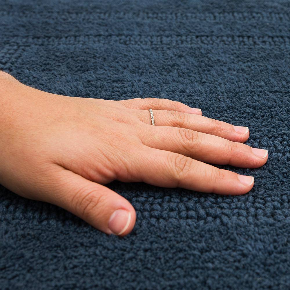 Twilight Boardwalk Reversible Cotton Bath Rug 21" x 34"
