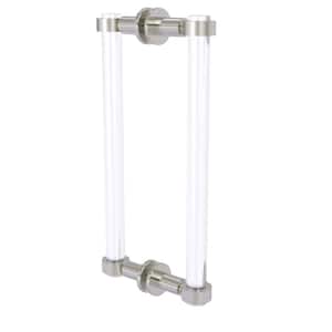Clearview 12 in. Back to Back Shower Door Pull in Satin Nickel