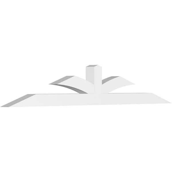 Ekena Millwork Richland 84 in. W x 14 in. H x 4 in. D Signature Polyurethane Bracket
